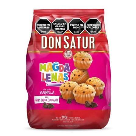 GALLETITAS  MADALENAS DON SATUR   CON CHIPS   200g